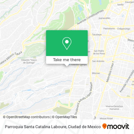 Mapa de Parroquia Santa Catalina Laboure