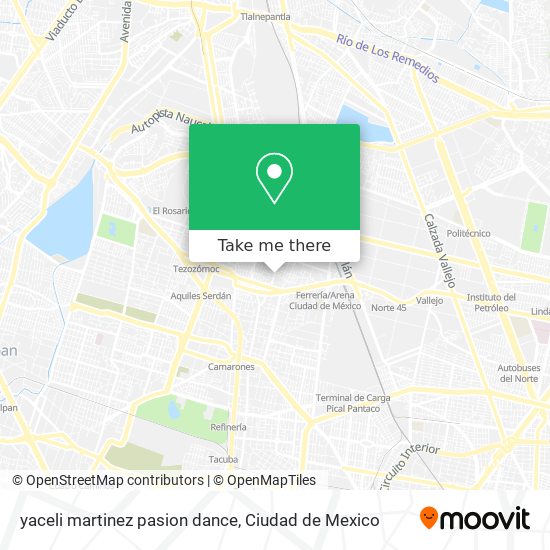 Mapa de yaceli martinez pasion dance