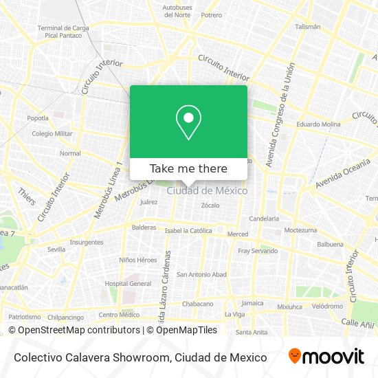 Colectivo Calavera Showroom map