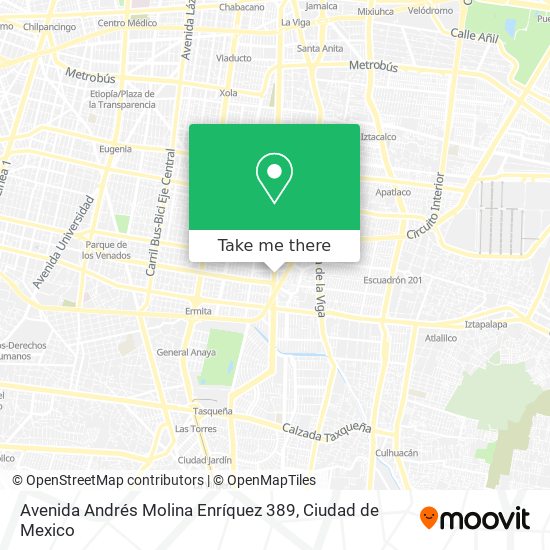 Avenida Andrés Molina Enríquez 389 map