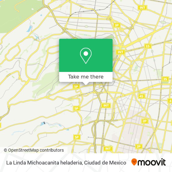 La Linda Michoacanita  heladeria map