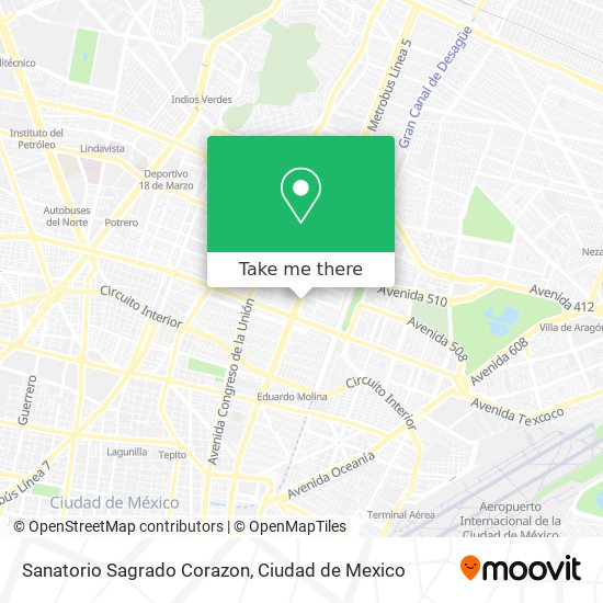 Mapa de Sanatorio Sagrado Corazon