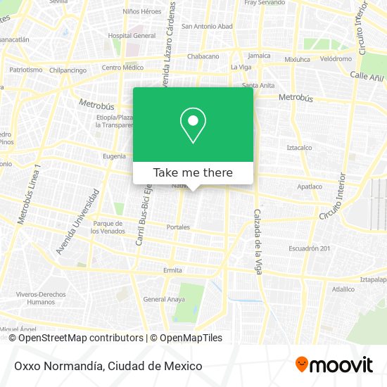 Oxxo Normandía map