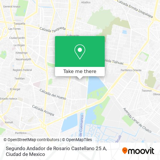 Segundo Andador de Rosario Castellano 25 A map