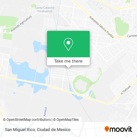Mapa de San Miguel Xico