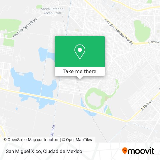 San Miguel Xico map