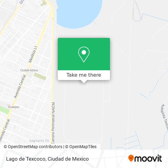 Mapa de Lago de Texcoco