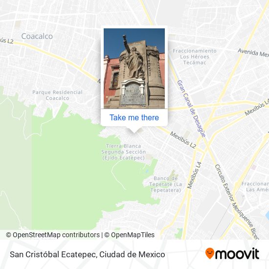 How to get to San Cristóbal Ecatepec in Tultitlán by Bus or Train?