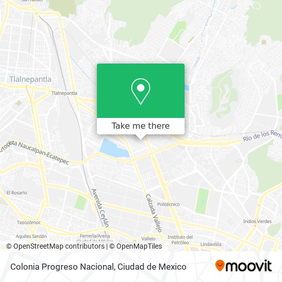 Mapa de Colonia Progreso Nacional