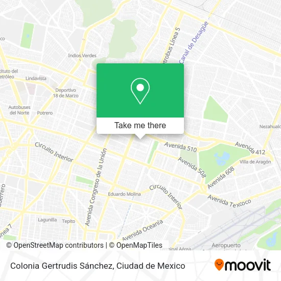 Mapa de Colonia Gertrudis Sánchez