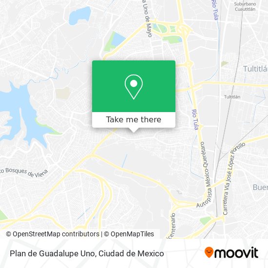 Plan de Guadalupe Uno map