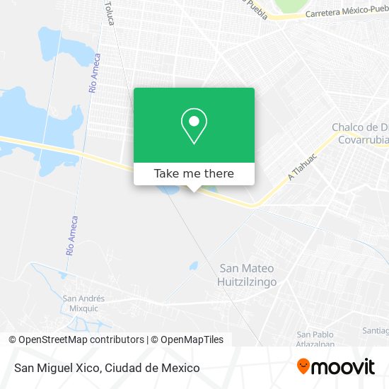 How to get to San Miguel Xico in Tláhuac by Bus or Metro?