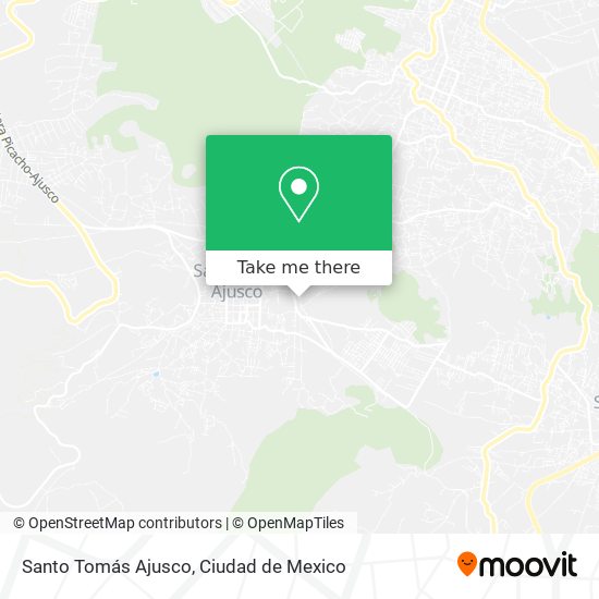 Santo Tomás Ajusco map