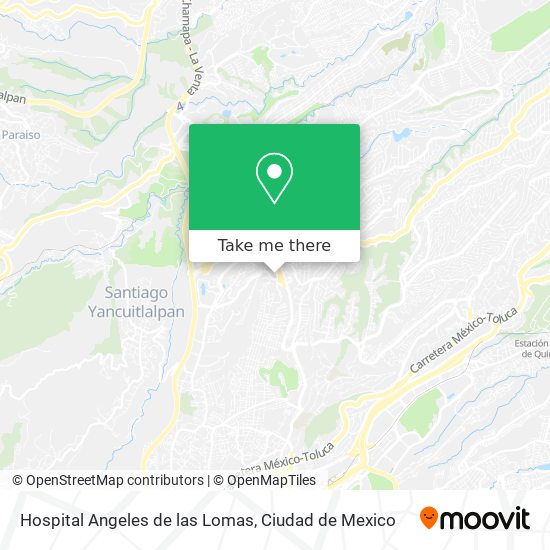 Hospital Angeles de las Lomas map