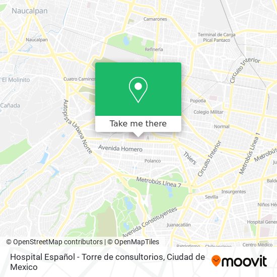 Hospital Español - Torre de consultorios map