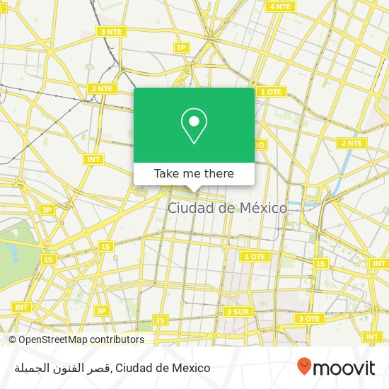 قصر الفنون الجميلة map