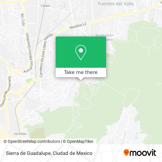 Sierra de Guadalupe map