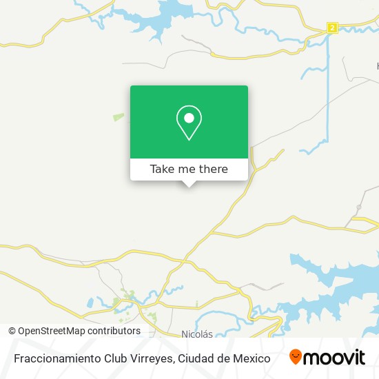 Fraccionamiento Club Virreyes map