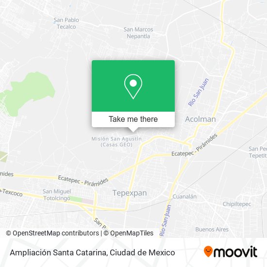 Ampliación Santa Catarina map