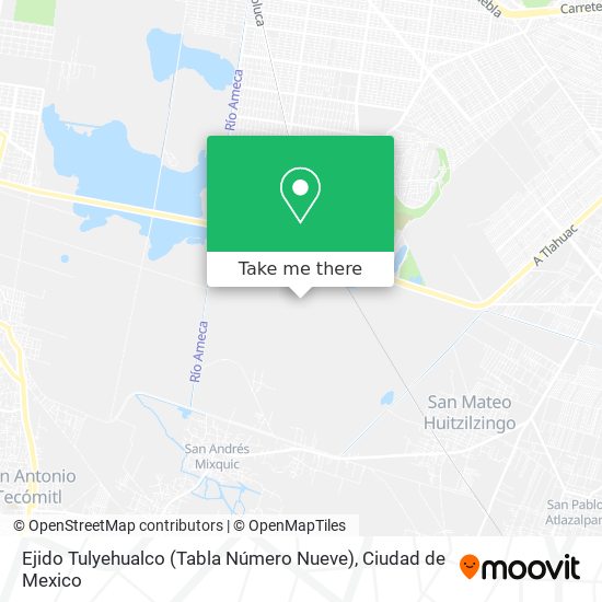 Ejido Tulyehualco (Tabla Número Nueve) map