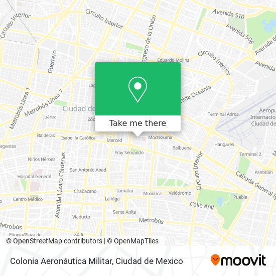 Colonia Aeronáutica Militar map