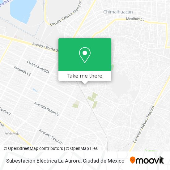 Mapa de Subestación Eléctrica La Aurora