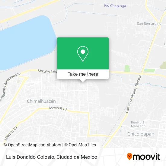 Luis Donaldo Colosio map