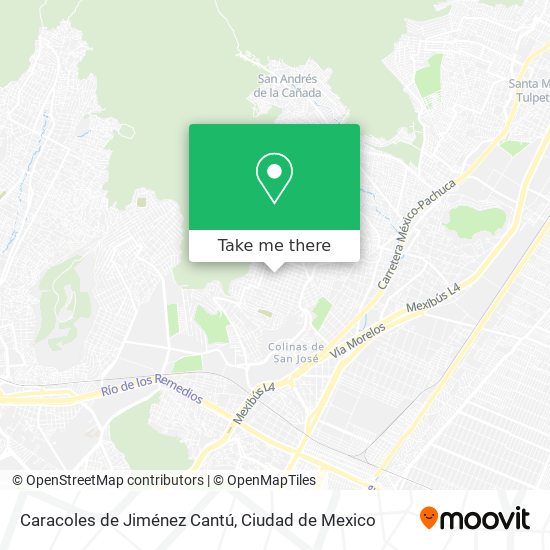 Caracoles de Jiménez Cantú map