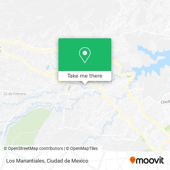 Los Manantiales map