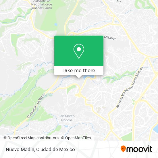 Nuevo Madín map