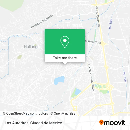 Las Auroritas map