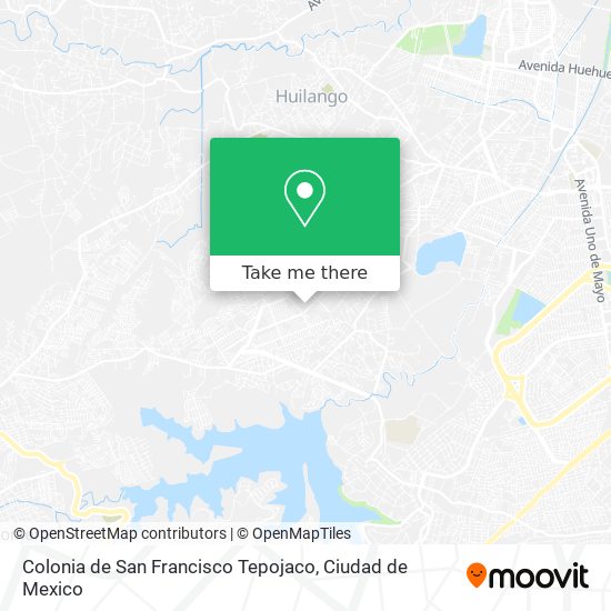 How to get to Colonia de San Francisco Tepojaco in Tepotzotlán by Bus?