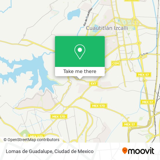 Lomas de Guadalupe map