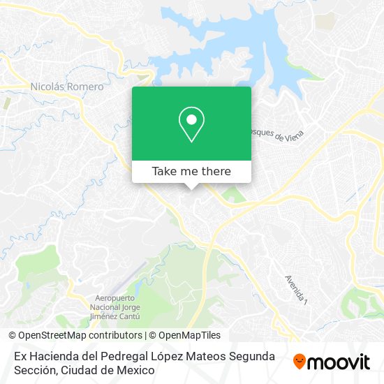 Ex Hacienda del Pedregal López Mateos Segunda Sección map