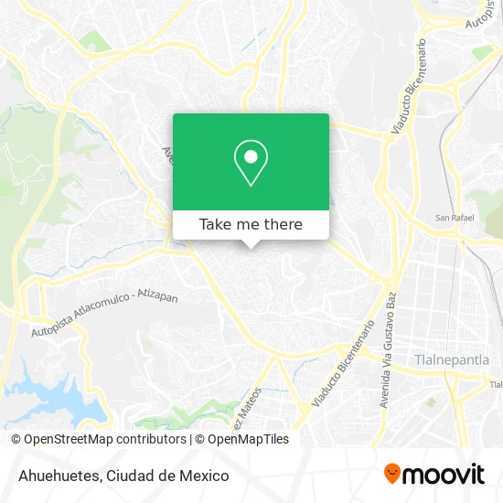 Mapa de Ahuehuetes