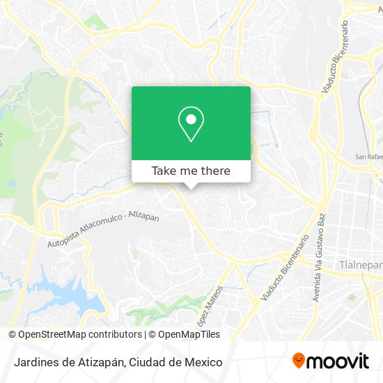 Jardines de Atizapán map