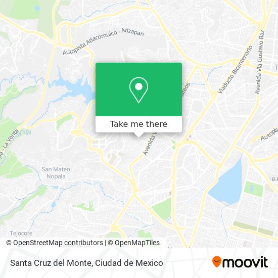 Mapa de Santa Cruz del Monte