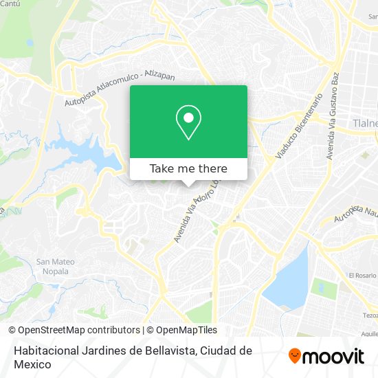 Mapa de Habitacional Jardines de Bellavista