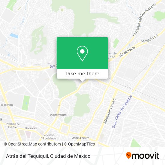 Mapa de Atrás del Tequiquil