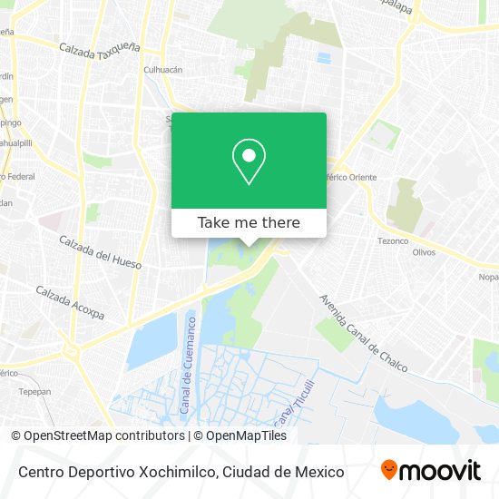 Centro Deportivo Xochimilco map