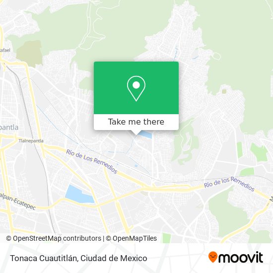 Tonaca Cuautitlán map