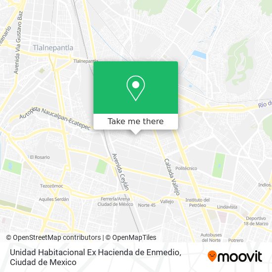 Unidad Habitacional Ex Hacienda de Enmedio map