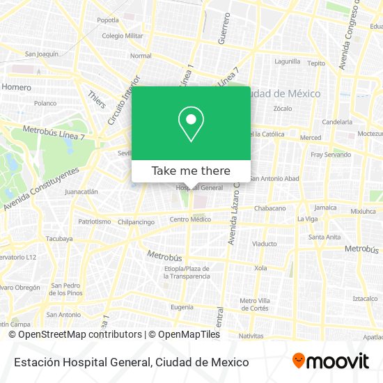 Mapa de Estación Hospital General