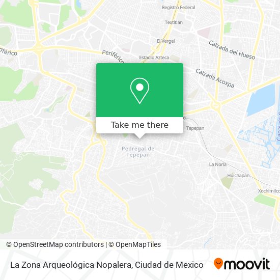 La Zona Arqueológica Nopalera map