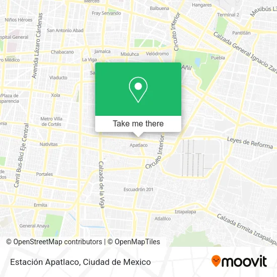 Mapa de Estación Apatlaco