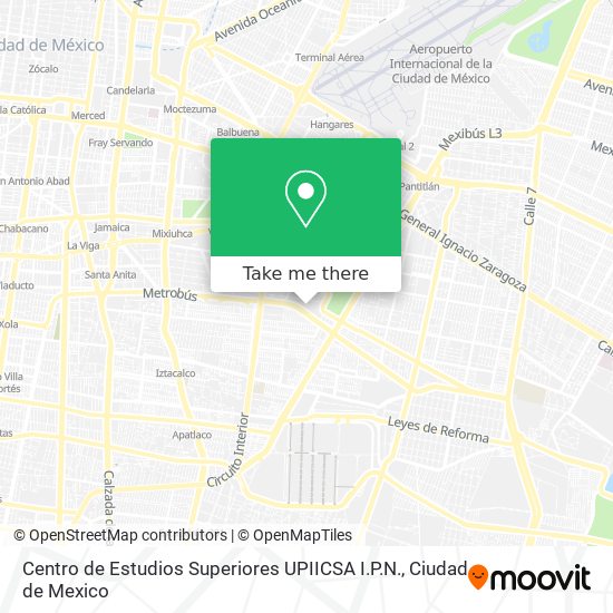 Centro de Estudios Superiores UPIICSA I.P.N. map