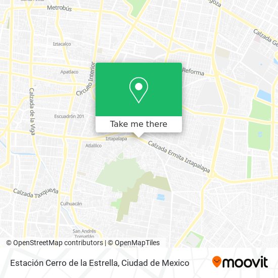 Mapa de Estación Cerro de la Estrella