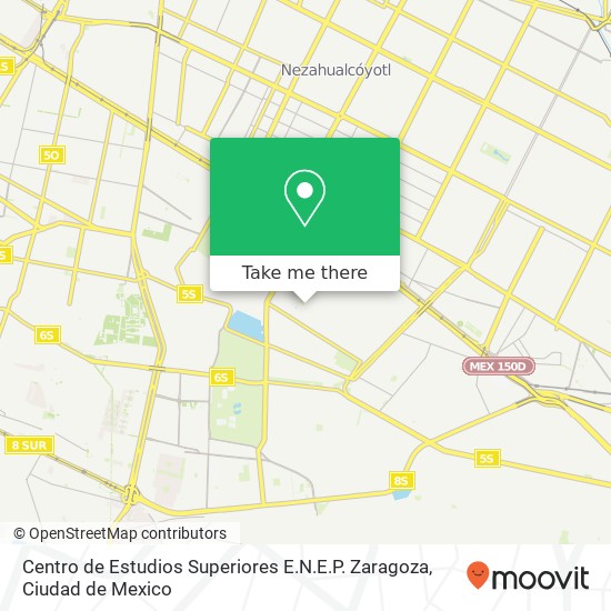 Centro de Estudios Superiores E.N.E.P. Zaragoza map