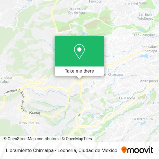 Libramiento Chimalpa - Lechería map