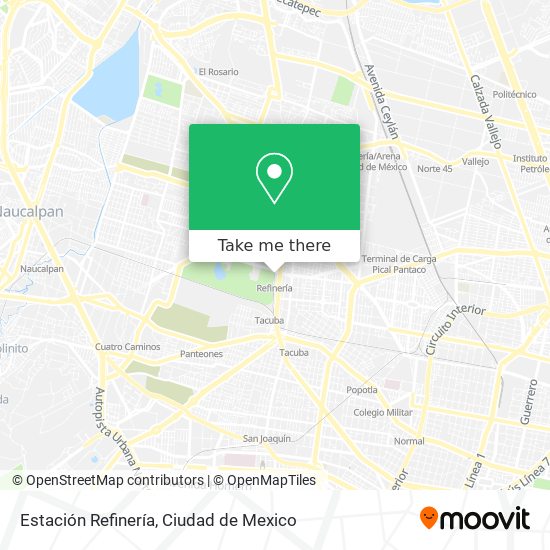Mapa de Estación Refinería